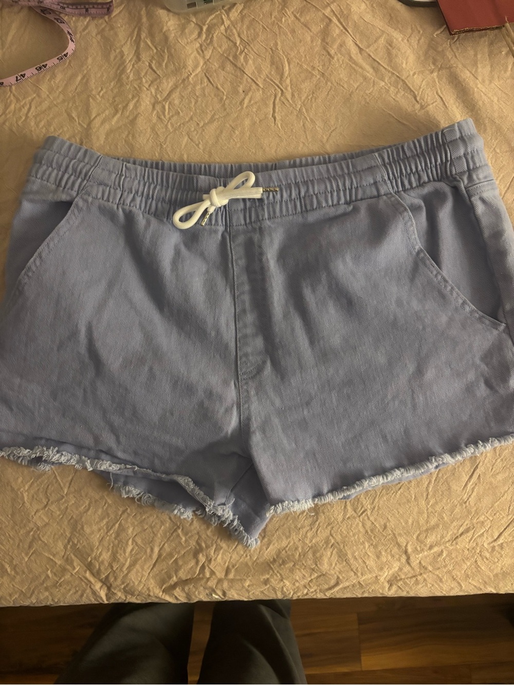 NWOT-Celebrity Pink -Light Blue Denim Drawstring Shorts